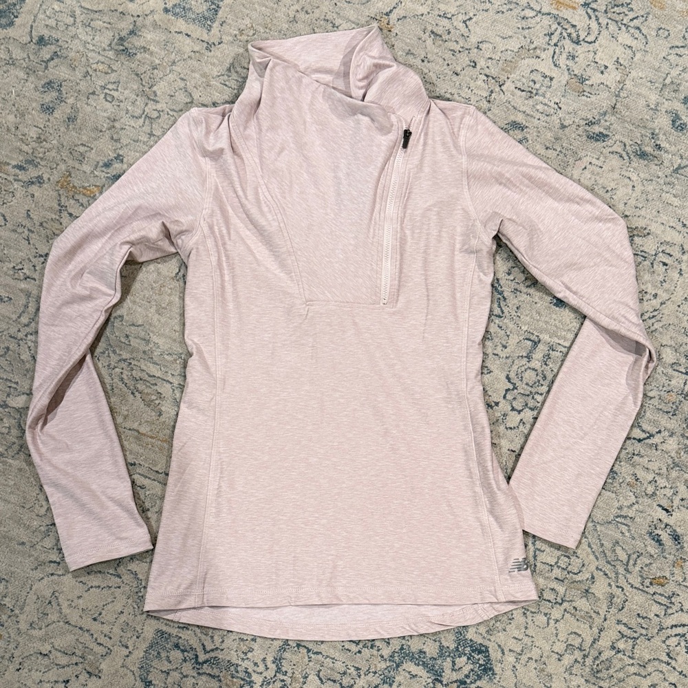 New Balance Women's Soft Pink Cowl Neck Hoodie